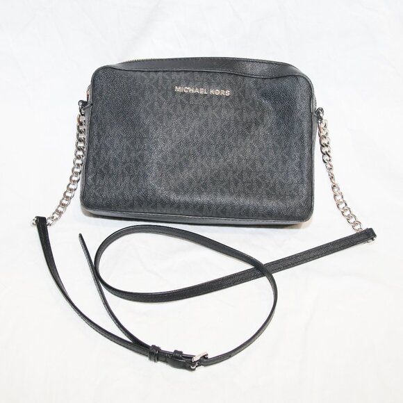 Michael Kors Jet Set Monogram Crossbody - Picture 1 of 7